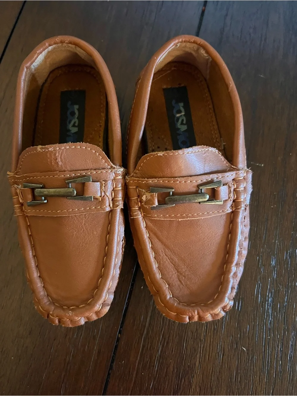 Kids Classic Brown Slip-On Loafers